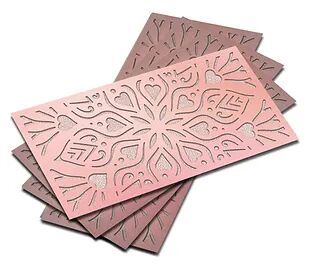 Customized / Non Customized Laser-Cut Shagun Envelopes