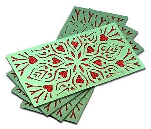 Customized / Non Customized Laser-Cut Shagun Envelopes