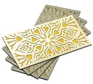 Customized / Non Customized Laser-Cut Shagun Envelopes