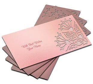 Customized / Non Customized Laser-Cut Shagun Envelopes