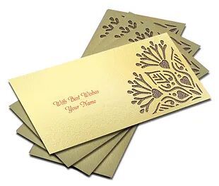 Customized / Non Customized Laser-Cut Shagun Envelopes