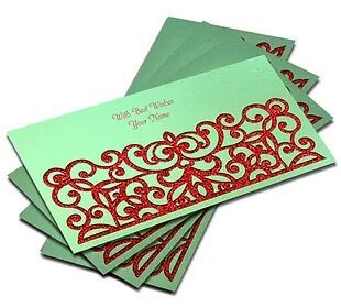 Customized / Non Customized Laser-Cut Shagun Envelopes