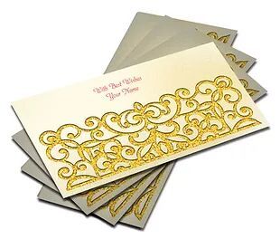 Customized / Non Customized Laser-Cut Shagun Envelopes