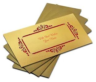 Customized / Non Customized Laser-Cut Shagun Envelopes