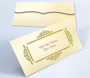 Customized / Non Customized Laser-Cut Shagun Envelopes