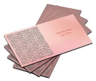 Customized / Non Customized Laser-Cut Shagun Envelopes