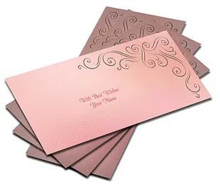 Customized / Non Customized Laser-Cut Shagun Envelopes