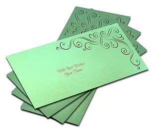 Customized / Non Customized Laser-Cut Shagun Envelopes
