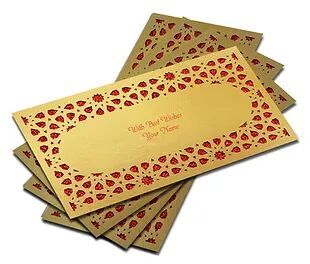 Customized / Non Customized Laser-Cut Shagun Envelopes