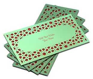 Customized / Non Customized Laser-Cut Shagun Envelopes
