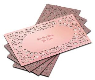 Customized / Non Customized Laser-Cut Shagun Envelopes