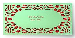 Customized / Non Customized Laser-Cut Shagun Envelopes