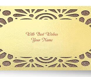 Customized / Non Customized Laser-Cut Shagun Envelopes