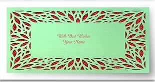 Customized / Non Customized Laser-Cut Shagun Envelopes