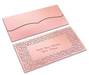 Customized / Non Customized Laser-Cut Shagun Envelopes