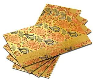 Customized Pearl Mettalic Finish Shagun Envelopes