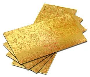 Customized Pearl Mettalic Finish Shagun Envelopes