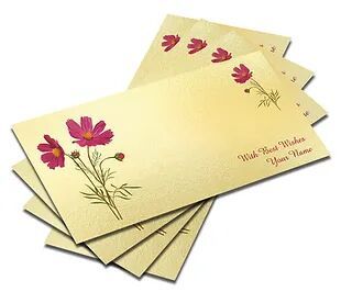 Customized Pearl Mettalic Finish Shagun Envelopes