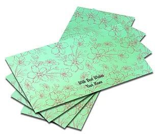 Customized Pearl Mettalic Finish Shagun Envelopes