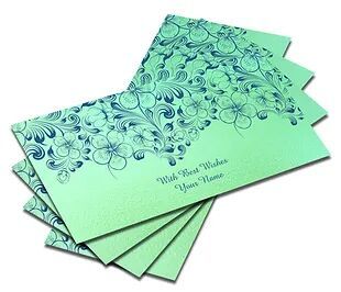 Customized Pearl Mettalic Finish Shagun Envelopes