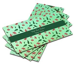 Customized Pearl Mettalic Finish Shagun Envelopes