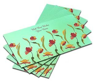 Customized Pearl Mettalic Finish Shagun Envelopes