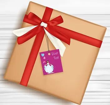 Customized Princess Theme Gift Tags (PS GT 04)