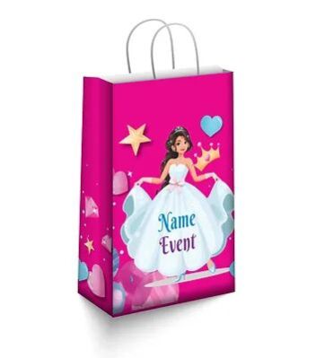 Customized Princess Theme Paper Bags (PS Bag S 04)