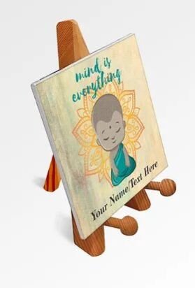 Customized Printed Motivational Quote / Photograph Canvas on Wooden Easel (18)