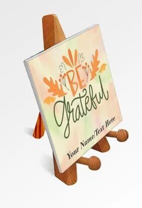 Customized Printed Motivational Quote / Photograph Canvas on Wooden Easel (20)