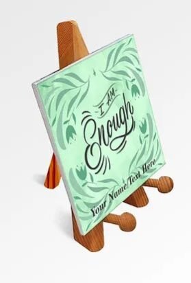 Customized Printed Motivational Quote / Photograph Canvas on Wooden Easel (21)