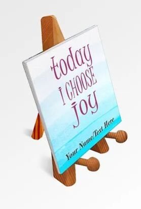 Customized Printed Motivational Quote / Photograph Canvas on Wooden Easel (26)