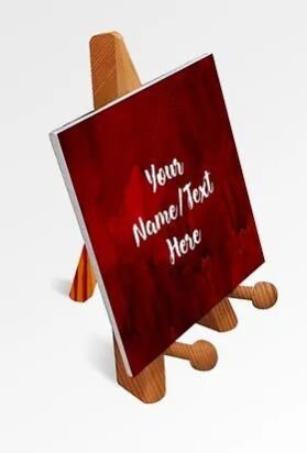 Customized Printed Motivational Quote / Photograph Canvas on Wooden Easel (27)