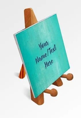 Customized Printed Motivational Quote / Photograph Canvas on Wooden Easel (28)