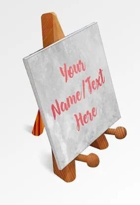 Customized Printed Motivational Quote / Photograph Canvas on Wooden Easel (29)