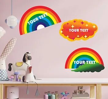 Customized Rainbow Theme CUT-OUT Posters (PS Cut-out Pos 05)