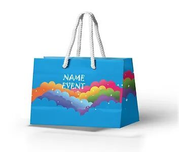Customized Rainbow Theme Paper Bags (PS Bag B 05)