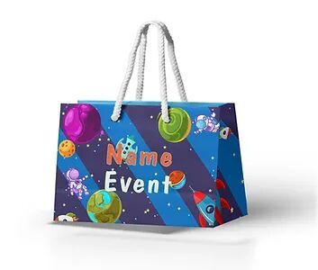 Customized Space Theme Paper Bags (PS Bag B 06)