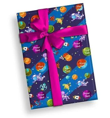 Customized Space Theme Wrapping Papers (PS WP 06)