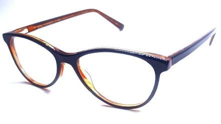 F15 Black Orange Optical Frame