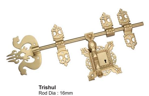 Light Trishul Brass Manichitram Aldrop With Lock