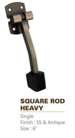 Square Rod Heavy Stainless Steel Door Stopper