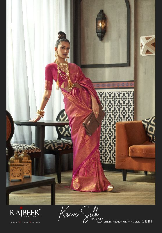 3001 Rajbeer Kanjivaram Silk Saree
