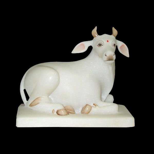 Marble Cow Statue