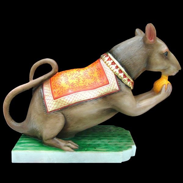 Marble Rat Statue