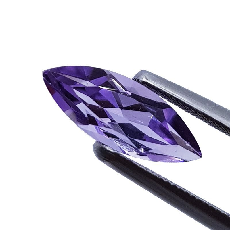 Amethyst Rose Cut Marquise Shape Stone