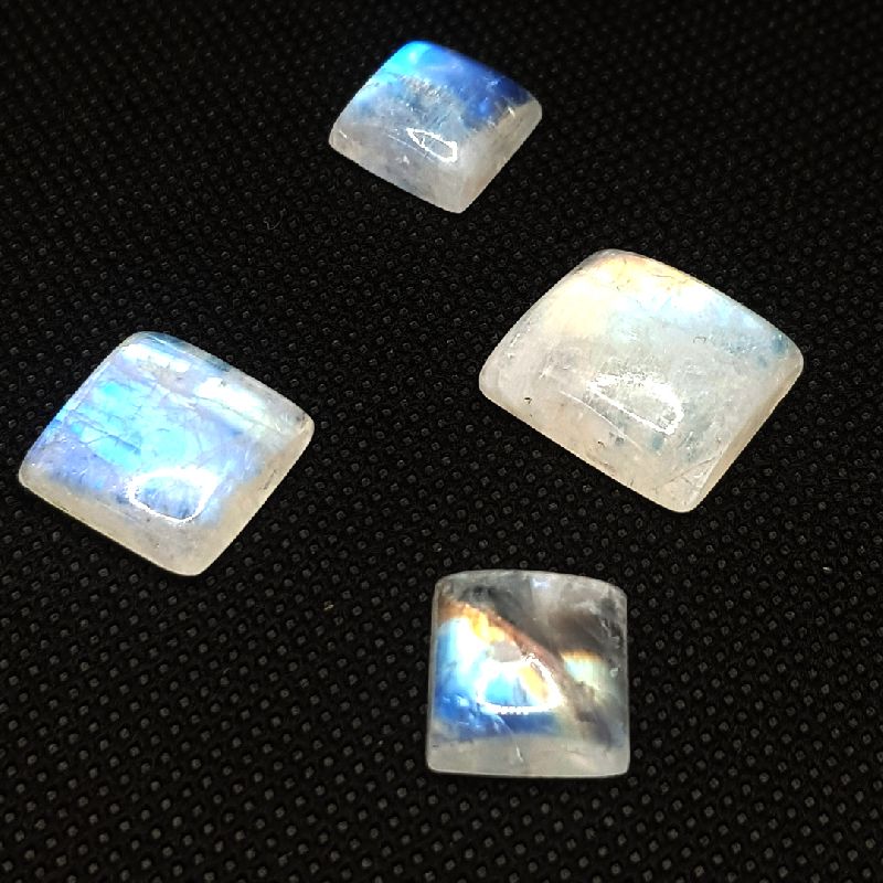 Rainbow Moonstone Cushion Shape Stone