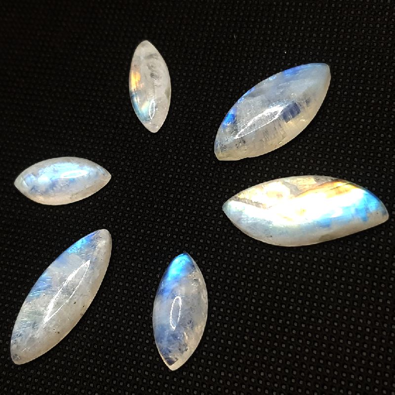 Rainbow Moonstone Marquiose Shape Stone