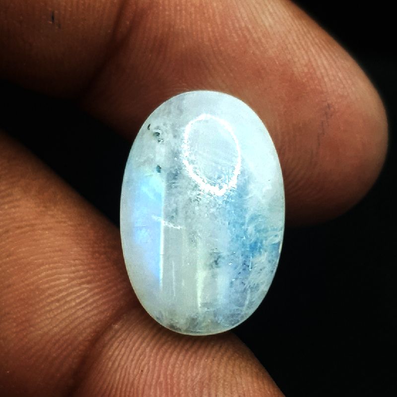 Rainbow Moonstone Oval Shape Stone