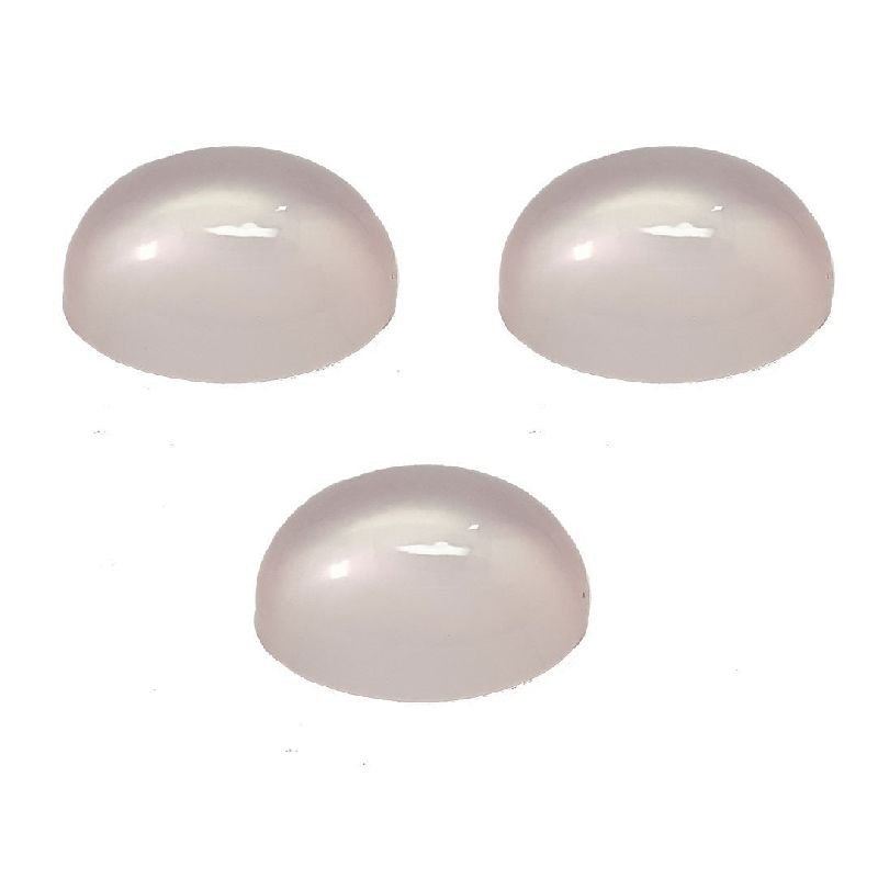 Rose Quartz Oval Cabachon Shape Stone
